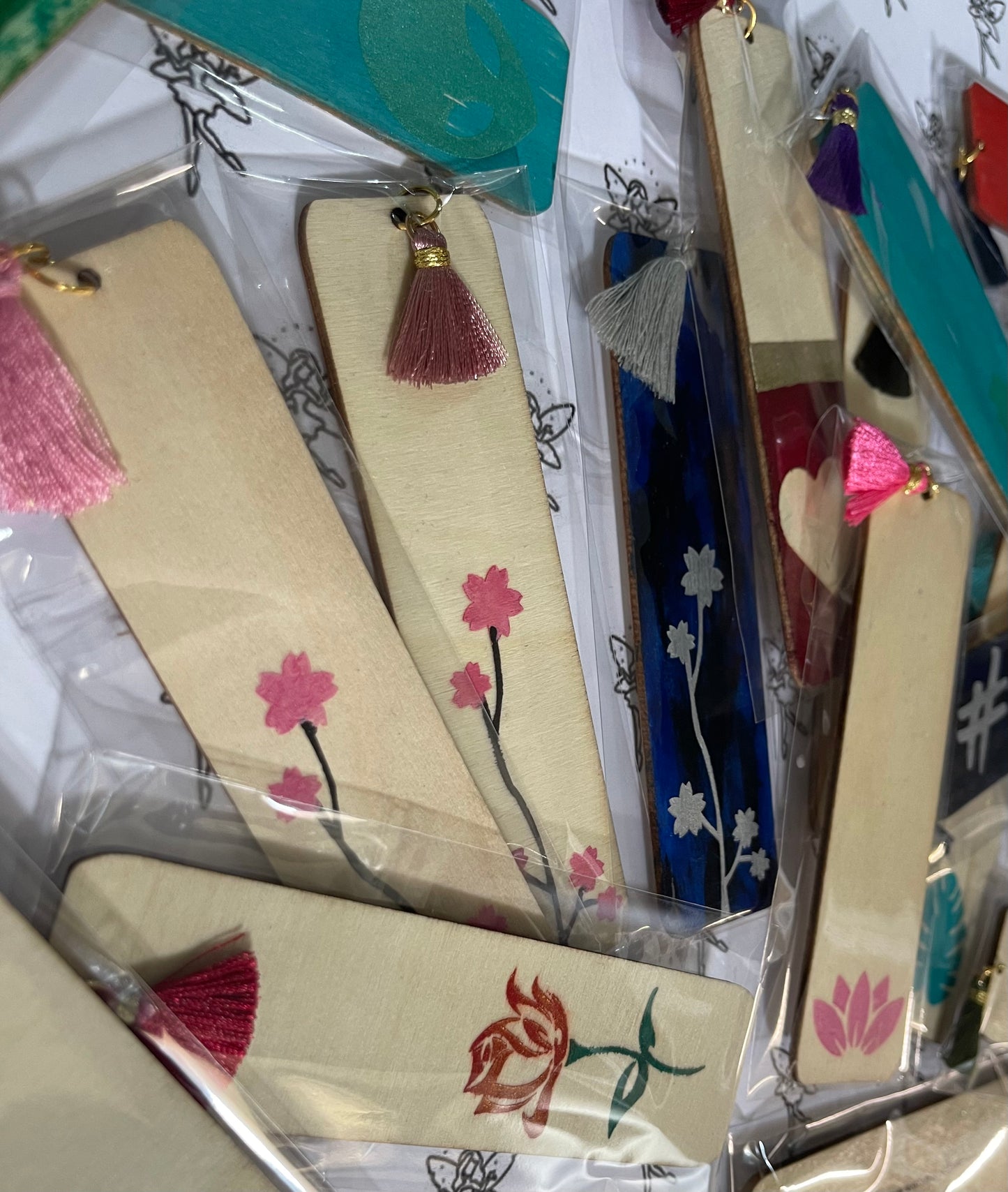 Hand painted bookmark