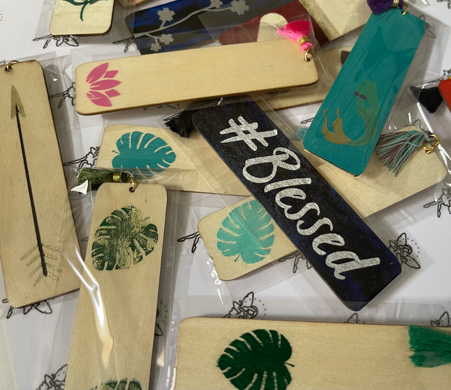 Hand painted bookmark