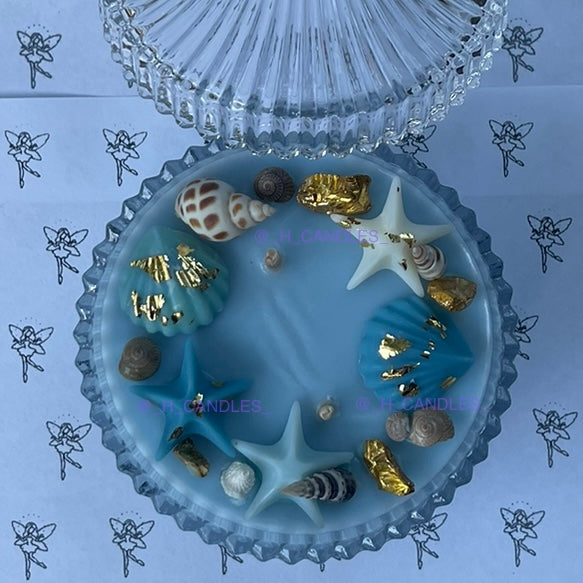 Kalacha beach - Intricate glass candle